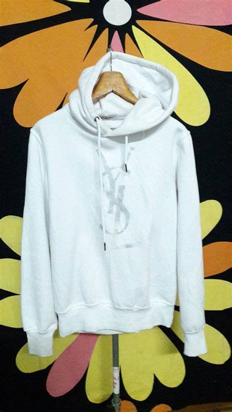 ysl hoodie white